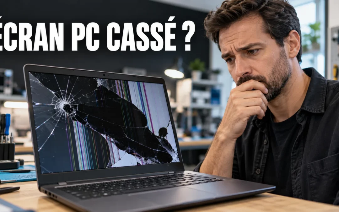 Écran de PC portable cassé : faut-il le réparer ou le remplacer ?